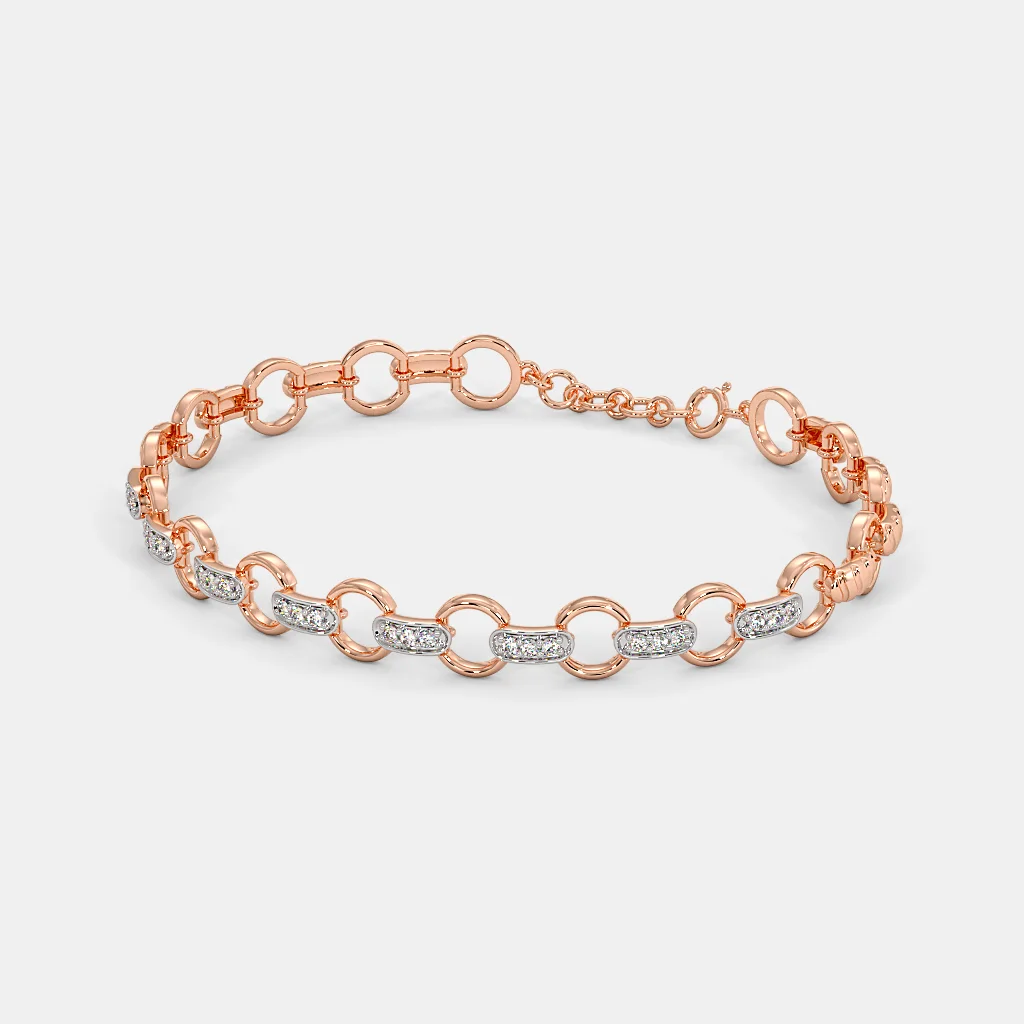 Rose Gold Sparkle Bracelet BIAV - Image 2