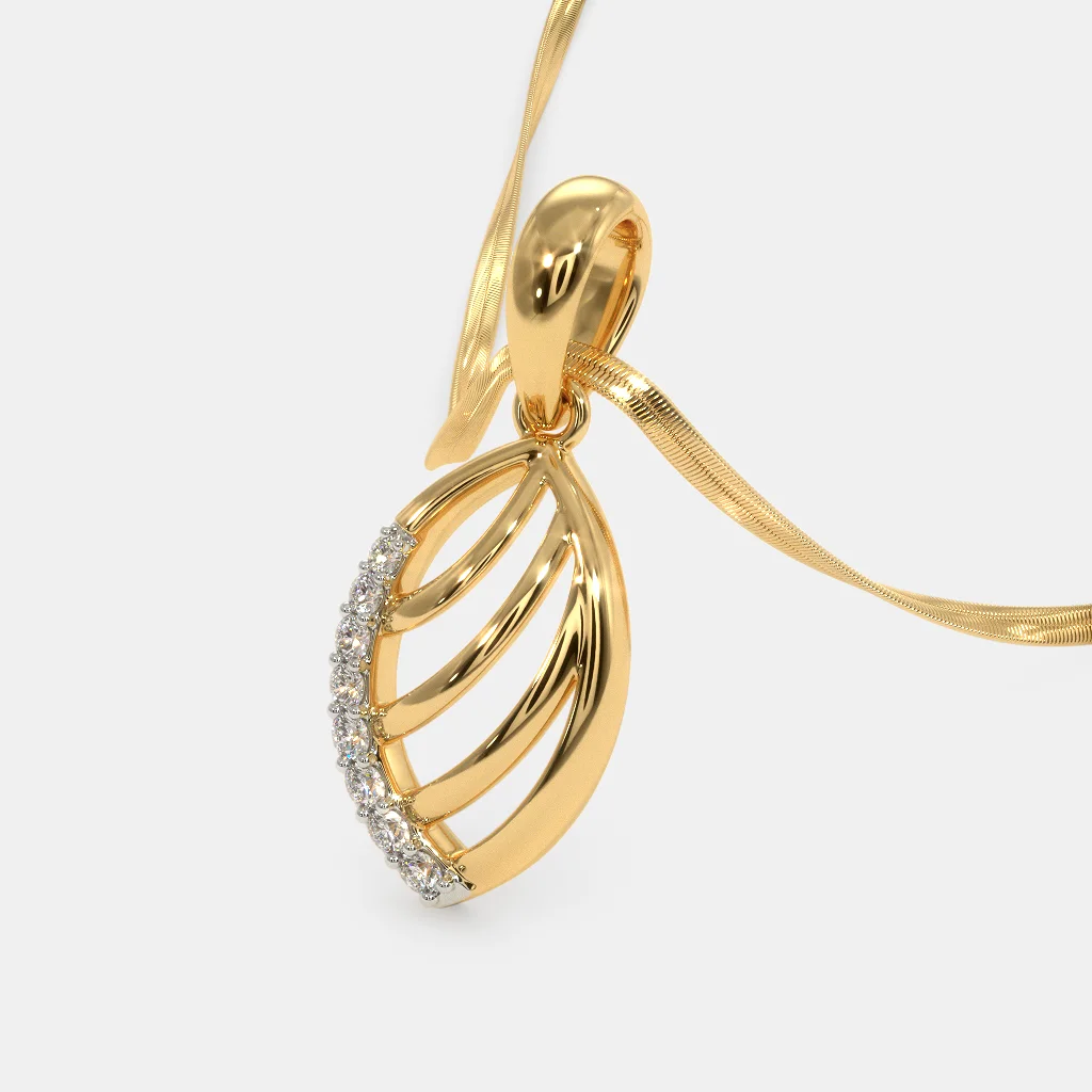 Wave Diamond Pendant BIDG - Image 2