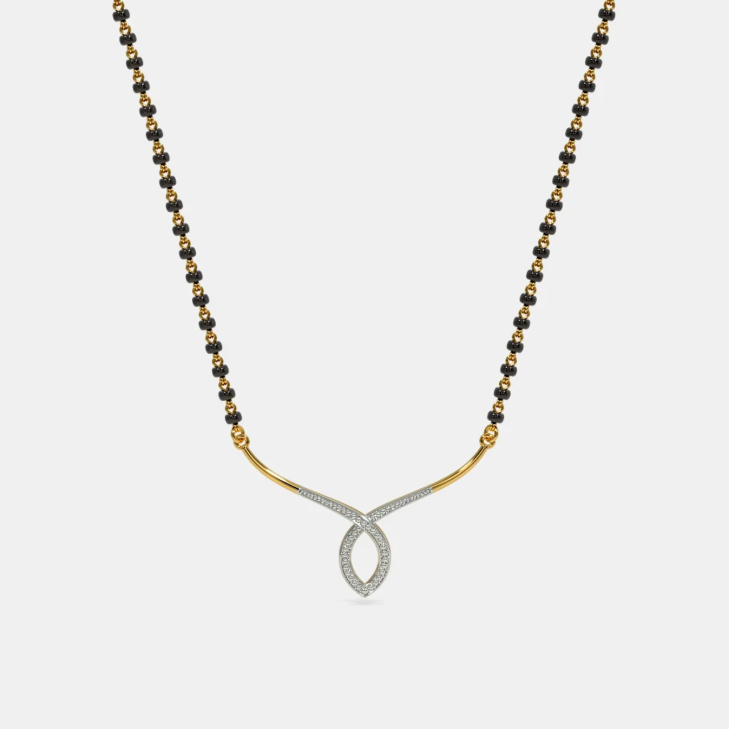 Exquisite Gold and Diamond Mangalsutra BISM - Image 2